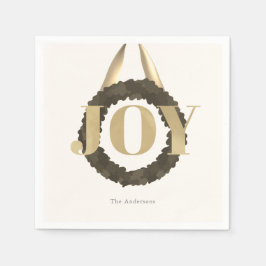Guardanapo De Papel Simples Elegante JOY Greenery Wreath Paper