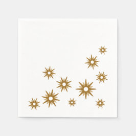 Guardanapo De Papel Simples Elegante, moderno e Dourado Design de Star