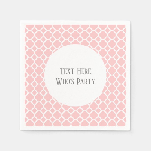 Guardanapo De Papel simples, elegante, moderno, moderno, chic, (Frente)