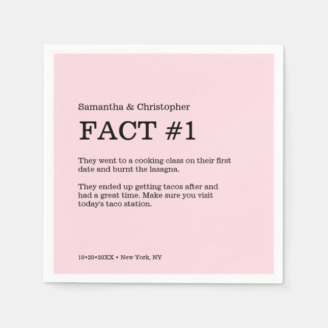 Guardanapo De Papel Simples Fato de Casamento Branco Rosa (Frente)