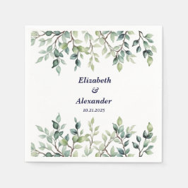 Guardanapo De Papel Simples folhas Bonito, ramos de casamento