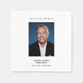 Guardanapo De Papel Simples Funeral Foto Simpatia Memorial