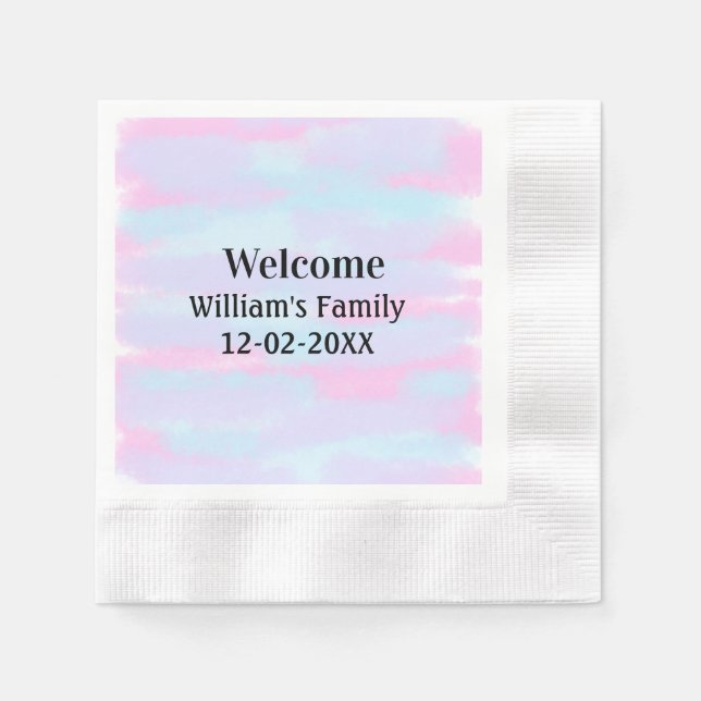 Guardanapo De Papel simples logotipo monograma mínimo personalizado be (Frente)