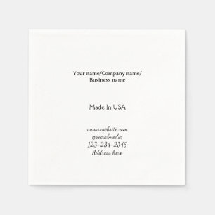 Guardanapo De Papel simples minimal adicione seu logotipo/designe aqui