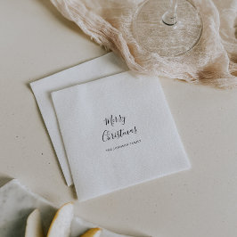 Guardanapo De Papel Simples Minimalista Feliz Natal Napkins