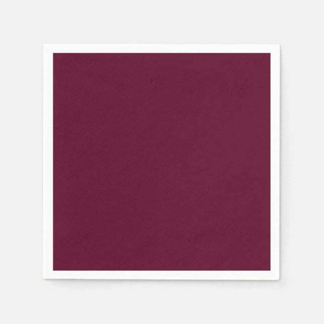 Guardanapo De Papel Simples minimalista Maroon (Frente)