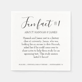 Guardanapo De Papel Simples, Moderno, Branca, Fato 1 Casamento Napki