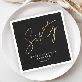 Guardanapo De Papel Simples na moda elegante de 60 anos