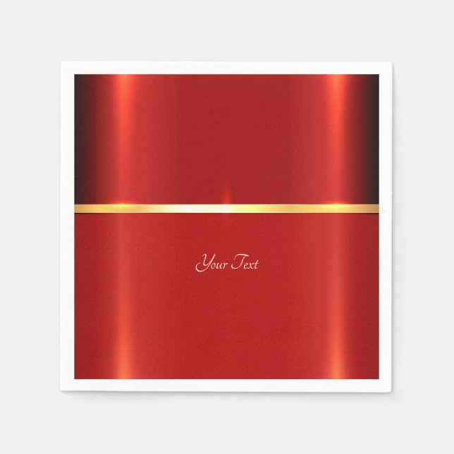 Guardanapo De Papel Simples Napkins Vermelho (Frente)