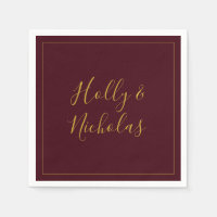 Simples Natal Elegante | Casamento Vermelho Nápole