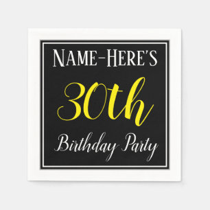 Guardanapo De Papel Simples, partido de aniversário de 30 anos com