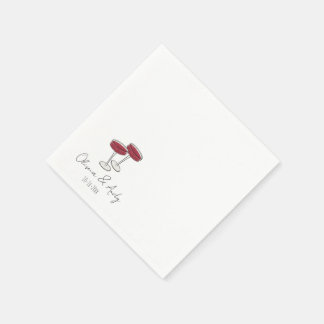 Guardanapo De Papel simples sacolas de casamento com script elegante d
