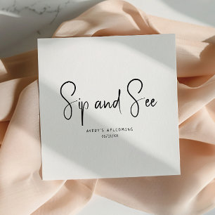 Guardanapo De Papel Simples Sip Neutro Moderno E Ver Napkins