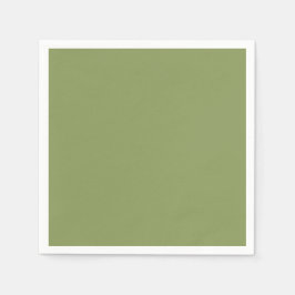 Guardanapo De Papel Simples Verde Musgo Sem Tipografia