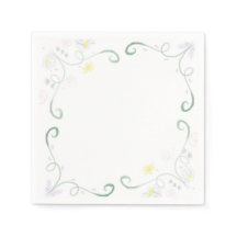 Simples Watercolor - Napkins Floral