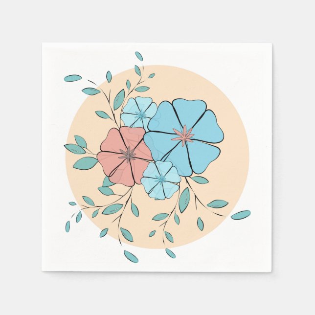 Guardanapo De Papel Simplesmente Floral (Frente)