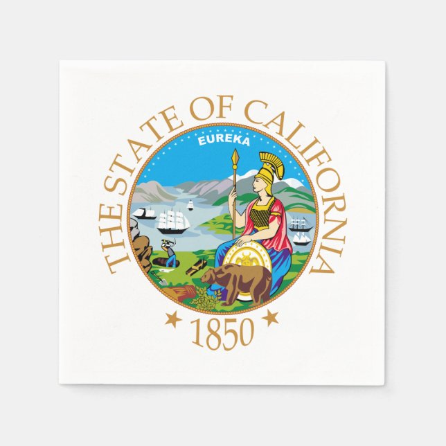 Guardanapo De Papel Sinal da Califórnia (Frente)