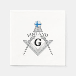 Guardanapo De Papel sinal da maçonaria finlandesa
