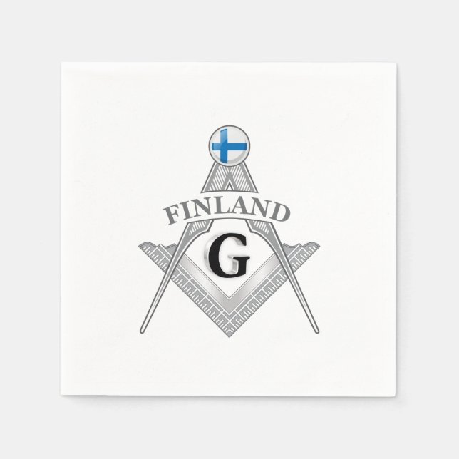 Guardanapo De Papel sinal da maçonaria finlandesa (Frente)
