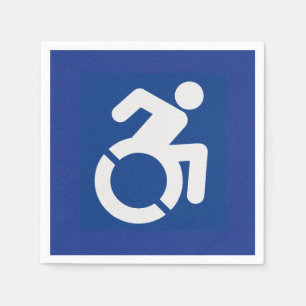 Guardanapo De Papel Sinal de Deficientes Moderno