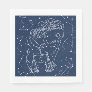 Guardanapo De Papel Sinal do zodíaco do Libra