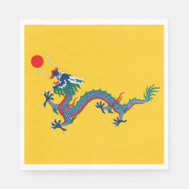 Guardanapo De Papel Sinalizador da dinastia Qing na China (Dragão Chin