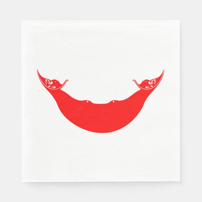 Guardanapo De Papel Sinalizador da Ilha páscoa (Frente)