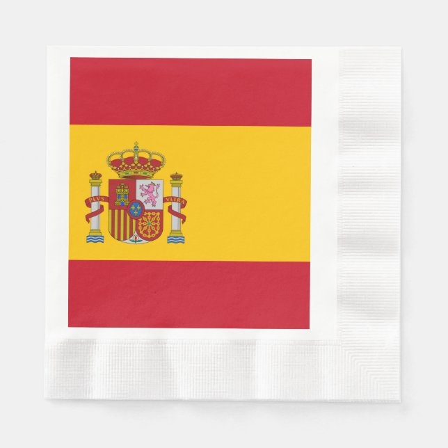 Guardanapo De Papel Sinalizador de espanha - Bandera de Espana (Frente)