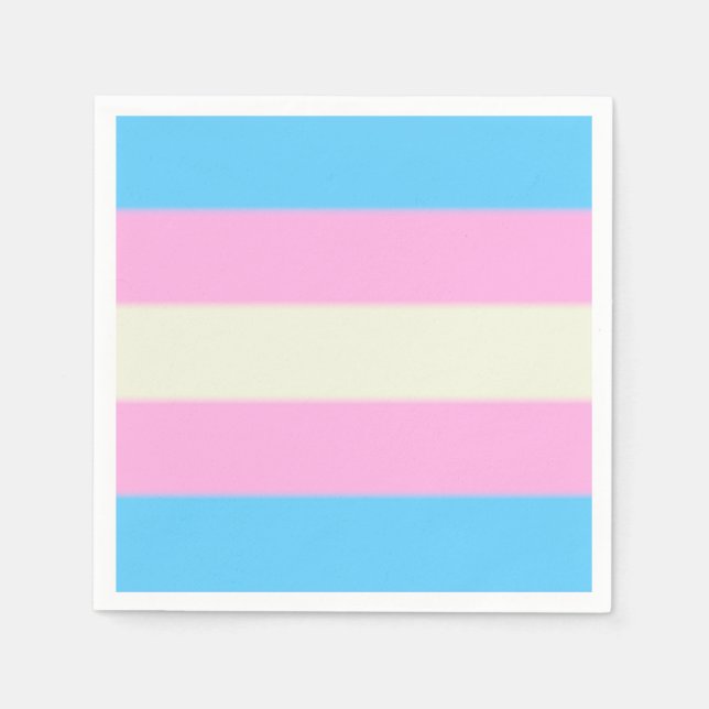 Guardanapo De Papel Sinalizador do Orgulho Transgênero de Queda (Frente)