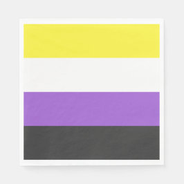 Guardanapo De Papel Sinalizador Enby (Orgulho Não-Binário)