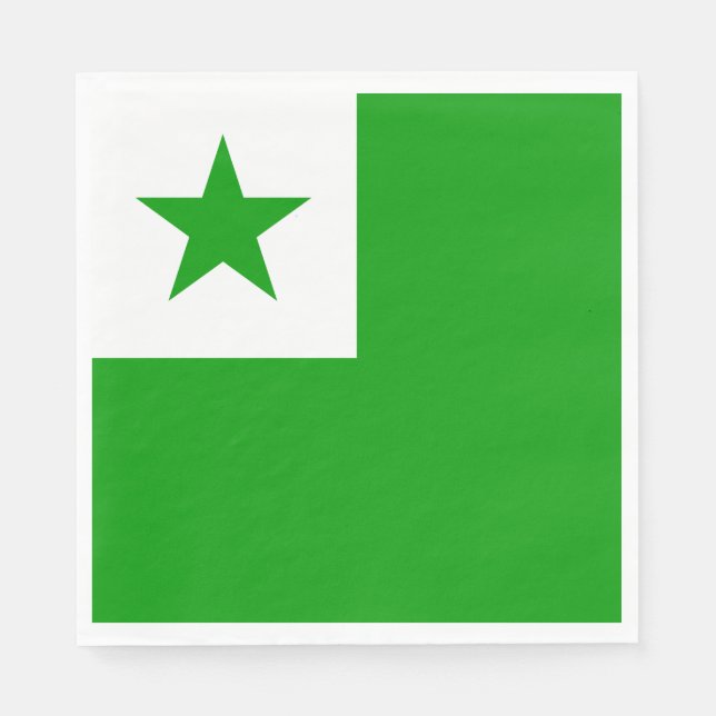 Guardanapo De Papel Sinalizador Esperanto (Frente)