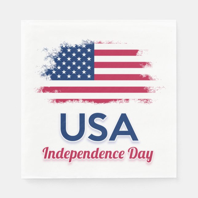 Guardanapo De Papel Sinalizador EUA (Frente)