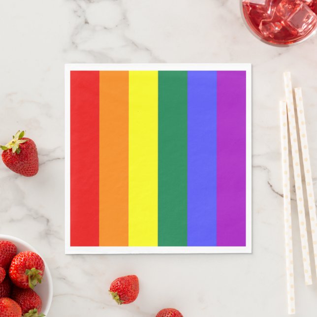 Guardanapo De Papel Sinalizador orgulho gay Arco-Íris (Insitu)