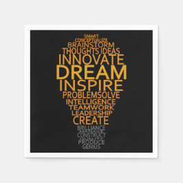 Guardanapo De Papel Sinalizadores de papel para lâmpadas Inspiradoras