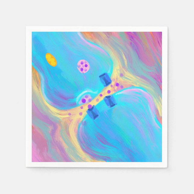 Guardanapo De Papel Sinapse Pastel (Frente)