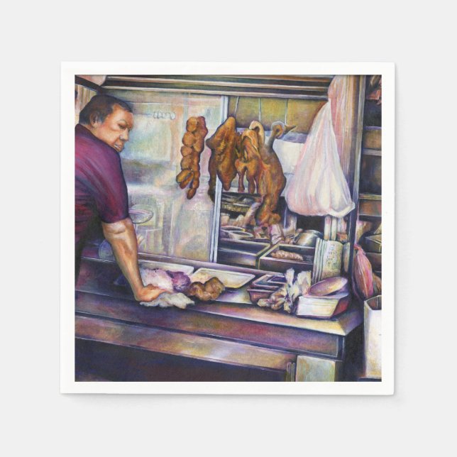 Guardanapo De Papel Singapura com Kissed Sun (Frente)