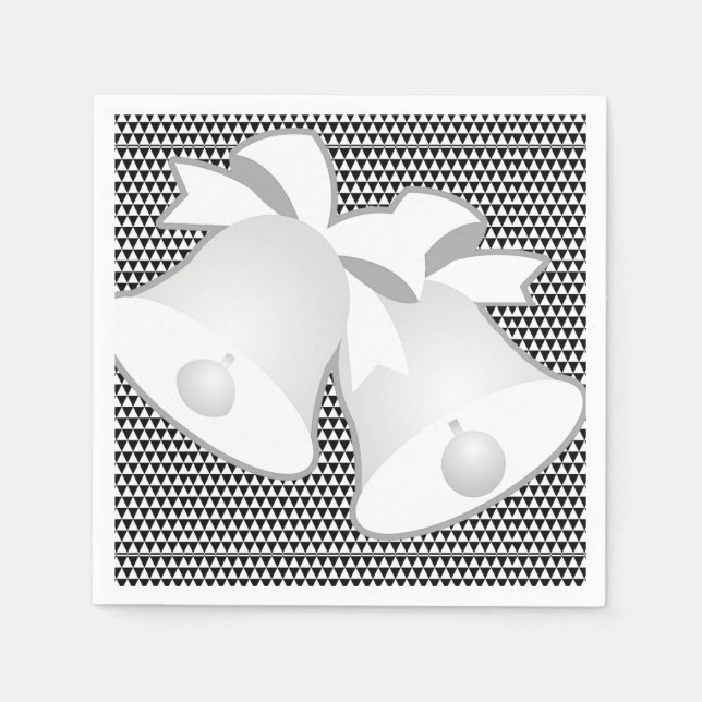 Guardanapo De Papel Sinos De Casamento (Frente)