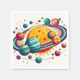 Guardanapo De Papel Sistema Solar