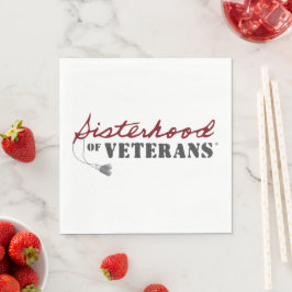 Guardanapo De Papel Sisters of Veterans Military Pride Design