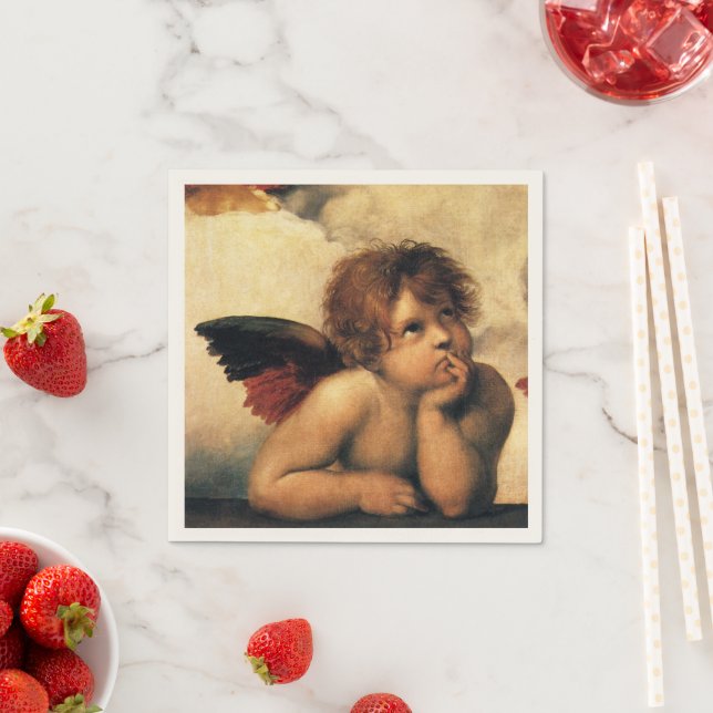 Guardanapo De Papel Sistine Madonna Angels por Raphael Sanzio (Insitu)