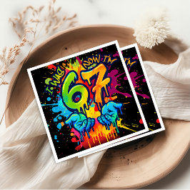 Guardanapo De Papel Six Seven Birthday Napkins