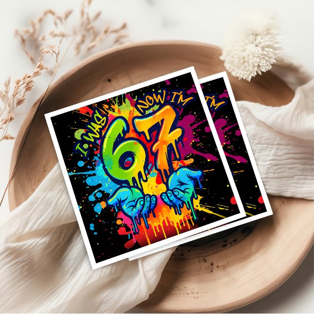 Guardanapo De Papel Six Seven Birthday Napkins (Criador carregado)