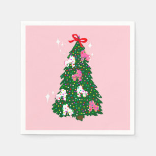 Guardanapo De Papel Skate de Natal com Cilindro de Natal Feriado, Pati
