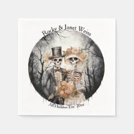 Guardanapo De Papel Skeleton Casal Wedding