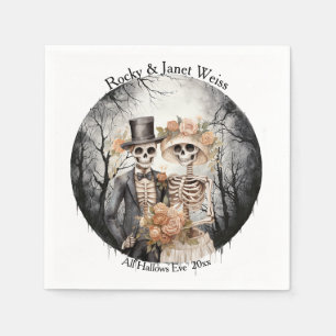 Guardanapo De Papel Skeleton Casal Wedding