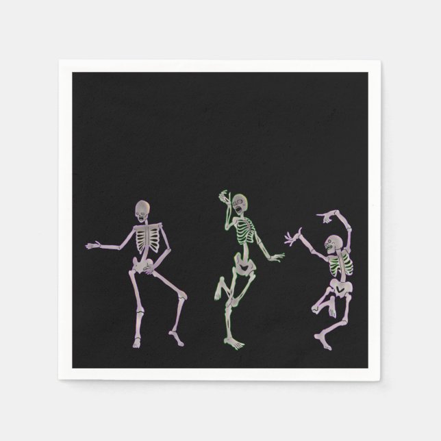Guardanapo De Papel Skeleton Dance (Frente)