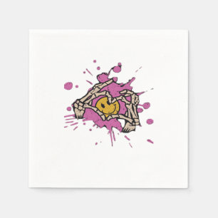 Guardanapo De Papel Skeleton Hand Heart Show Classic