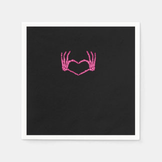 Guardanapo De Papel Skeleton Heart Hands Classic