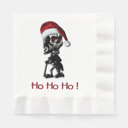 Guardanapo De Papel Skeleton Natal Ho Ho Ho Ho
