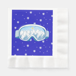 Guardanapo De Papel Ski Goggles Snowflake Dance
